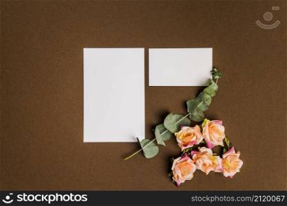 cute floral decoration with sheets paper