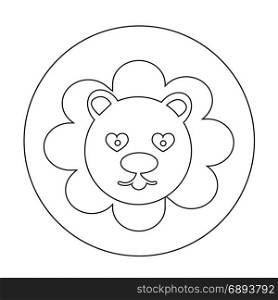 Cute Lion Icon