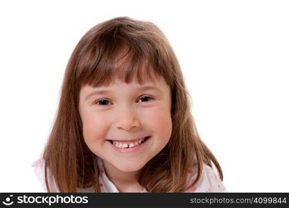 Cute little girl looking happy