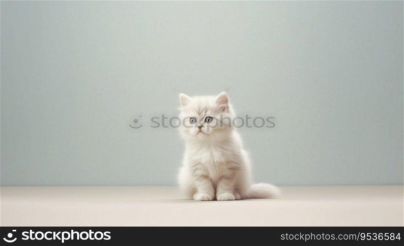 Cute little kitten. AI Generated 