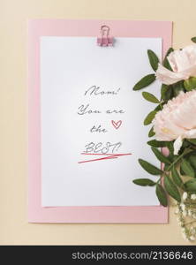 cute mother s day card top view