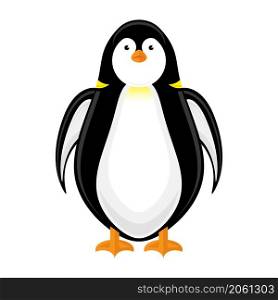 Cute Penguin Icon Isolated on White Background.. Cute Penguin Icon Isolated on White Background
