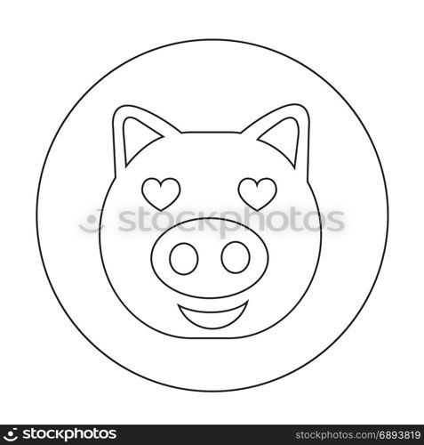 Cute pig Icon