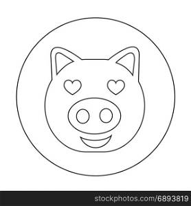 Cute pig Icon