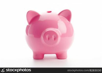 Cute pink piggy bank. Safe economy. Generate Ai. Cute pink piggy bank. Generate Ai