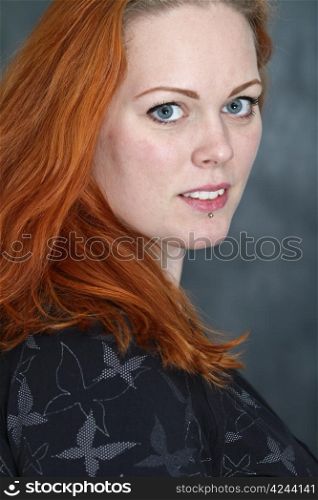 Cute red haired girl