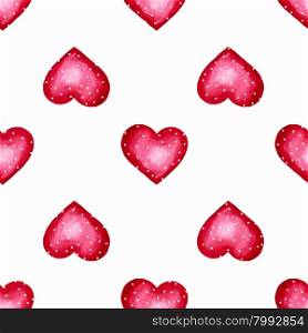 Cute watercolor background Red hearts. Cute watercolor background Red hearts. Trendy pattern for printing on fabric or web