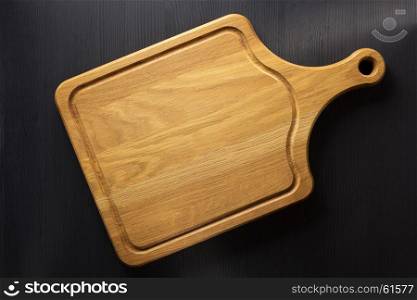 cuting board on wooden background