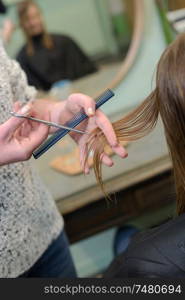 cutting and hair trimming