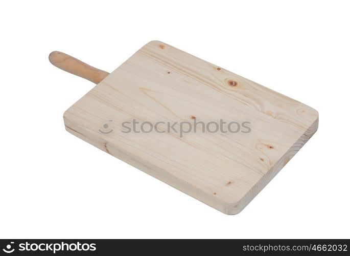 Cutting board for the kitchen isolated on a white background