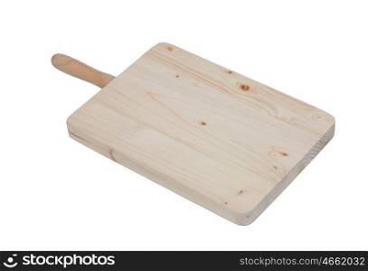 Cutting board for the kitchen isolated on a white background