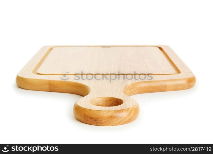 Cutting board isolated on the white background