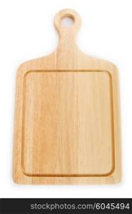 Cutting board isolated on the white background