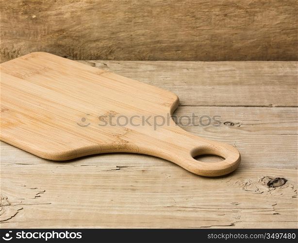cutting board on a wooden table
