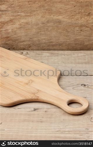cutting board on a wooden table
