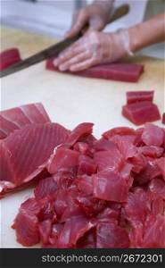 Cutting Tuna