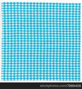 Cyan fabric. Cyan checker fabric cloth useful as a background