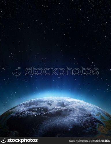 Cyclone 3d rendering planet. Cyclone. Elements of this image furnished by NASA 3d rendering. Cyclone 3d rendering planet
