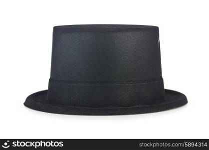 Cylinder hat isolated on the white