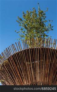 Cylindrical Bamboo Structure at Vietnam Exposition&rsquo;s Pavilion in Milan 2015