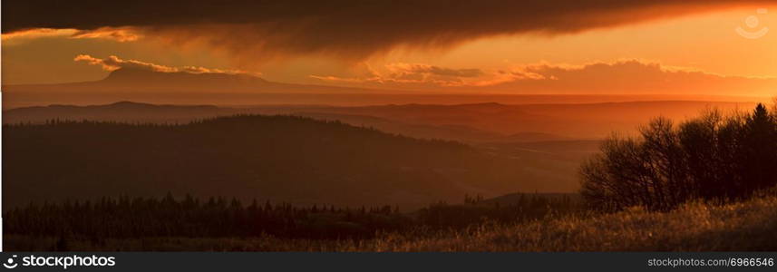 Cypress Hills Sunset Elkwater Alberta Horeshoe Canyon