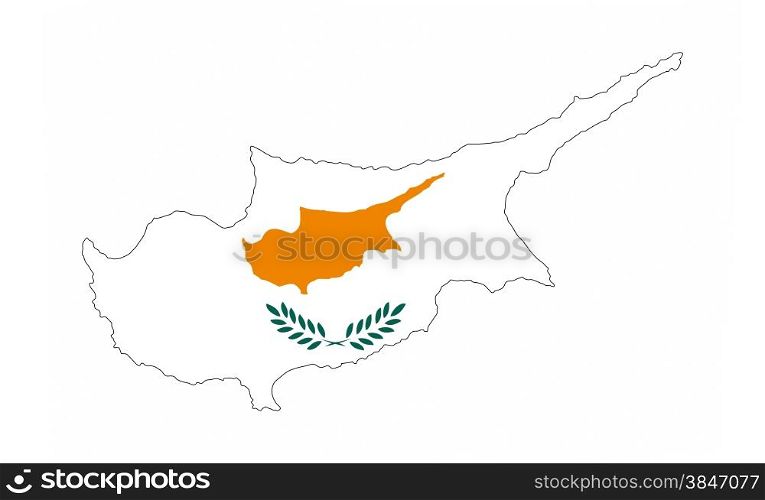 cyprus country flag map shape national symbol