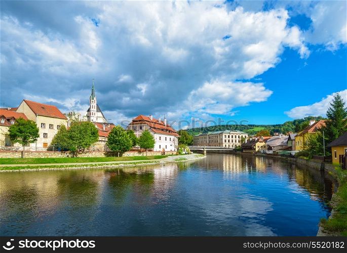 Czech Krumlov - small city in the South Bohemian Region of the Czech Republic. Cesky Crumlaw on the Vltava River