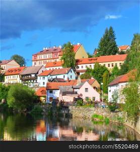 Czech Krumlov. Small city in the South Bohemian Region of the Czech Republic. Cesky Crumlaw on the Vltava River