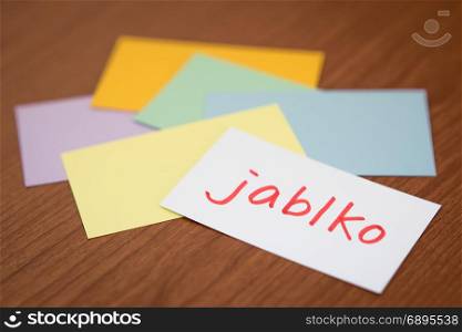 Czech; Learning New Language with the Flaish Card (Translation; Apple)