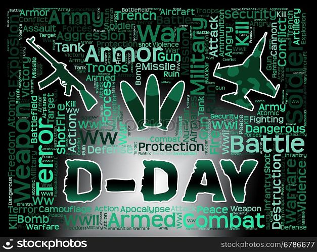 D-Day Words Representing Operation Overlord And France Landings
