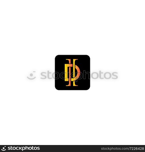 D Letter logo business template vector icon