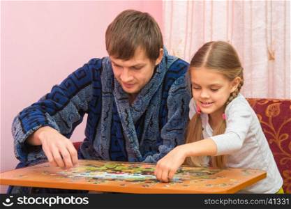 Dad and daughter are passionate about collecting pictures of the puzzles