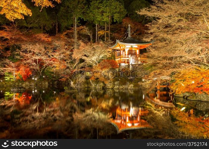 Daigoji Temple Shingon Buddhist temple at night in daigo Kyoto Japan