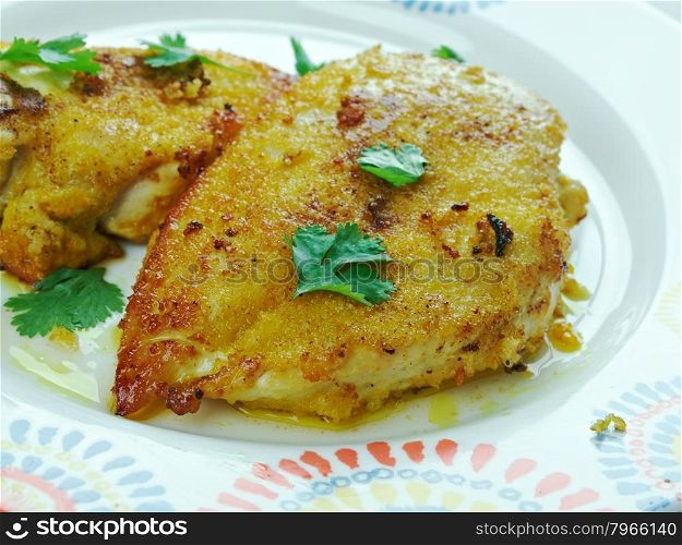 Dajaj Maghli - Libyan Baking Fries Chicken.Arabic Cookery