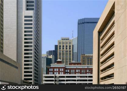 Dallas downtown city urban view with buildings