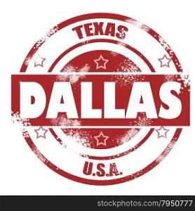 Dallas stamp image with hi-res rendered artwork that could be used for any graphic design. Santa Rosa Stamp