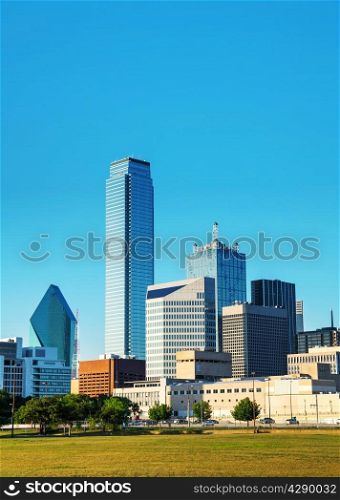 Dallas, Texas cityscape in the morning