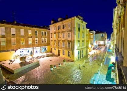 Dalmatian town of Zadar stone square, Croatia