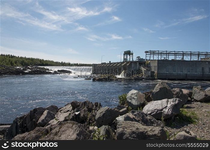Dam at Bishop&rsquo;s Falls, Newfoundland And Labrador, Canada