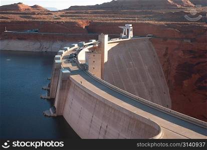 Dam on Lake Powell, Glen Canyon Dam, Arizona-Utah, USA