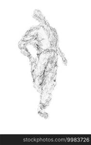 Dancer walking sketch