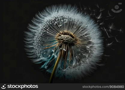 Dandelion Flower. Illustration Generative AI. Dandelion Flower. Illustration AI Generative