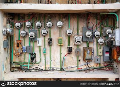 dangerous electric meter messy faulty electrical wiring installation
