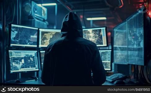 Dangerous Hooded Hacker Breaks into Data Servers