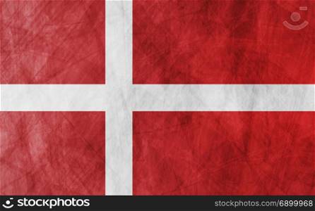 Danish grunge flag background. Danish grunge flag design background
