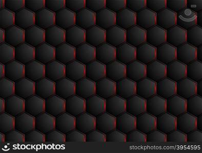 Dark abstract hexagonal texture design