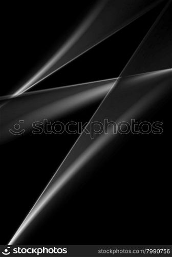 Dark abstract monochrome smooth lines background