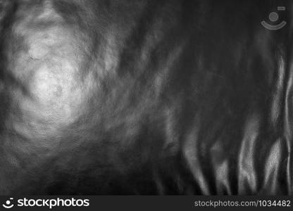 Dark black leather sofa surface texture background