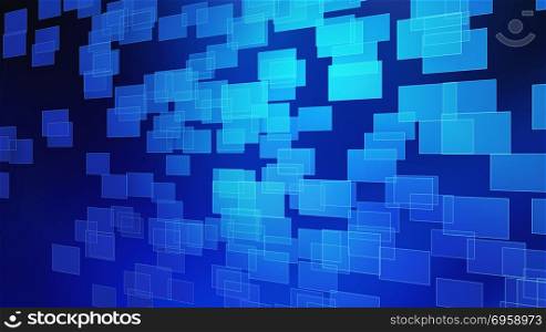 Dark blue abstract cubes in technology concept, 3d illustration . Dark blue abstract cubes in technology concept, 3d illustration background. Dark blue abstract cubes in technology concept, 3d illustration background