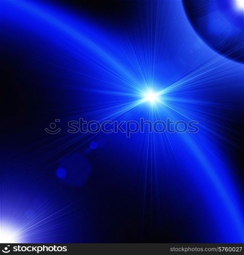 Dark blue background with planets and stars&#xA;